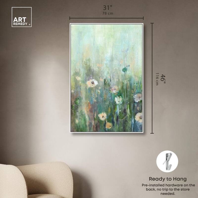 Harmony Green I Canvas by Art Remedy