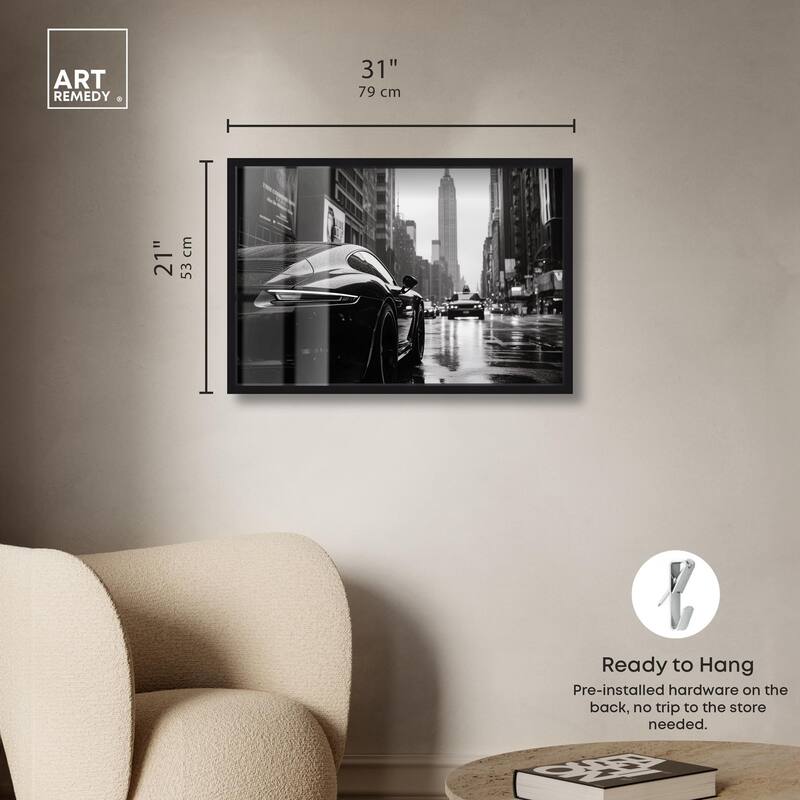 Rainy Day New York Shadowbox by Art Remedy