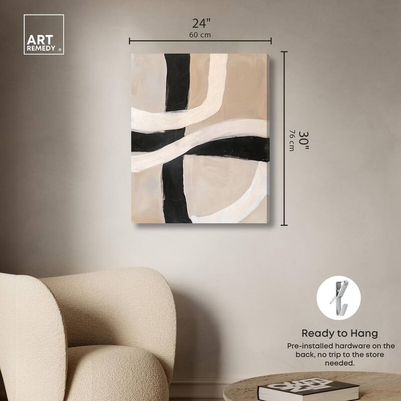 Subline Strokes II Canvas by Art Remedy, Gallery Wrapped