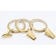 preview thumbnail 22 of 24, Meriville Drapery Curtain Rings with Clip - 1.5-Inch Inner Diameter with insert