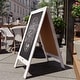 preview thumbnail 143 of 158, Wood A-Frame Magnetic Chalkboard Set-Markers, Stencils, and Magnets