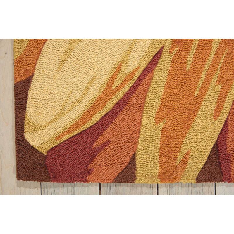 Gesuy Abstract Stain Resistant Low Pile Area Rug By HomeRoots - 96' X '27' X '0.25
