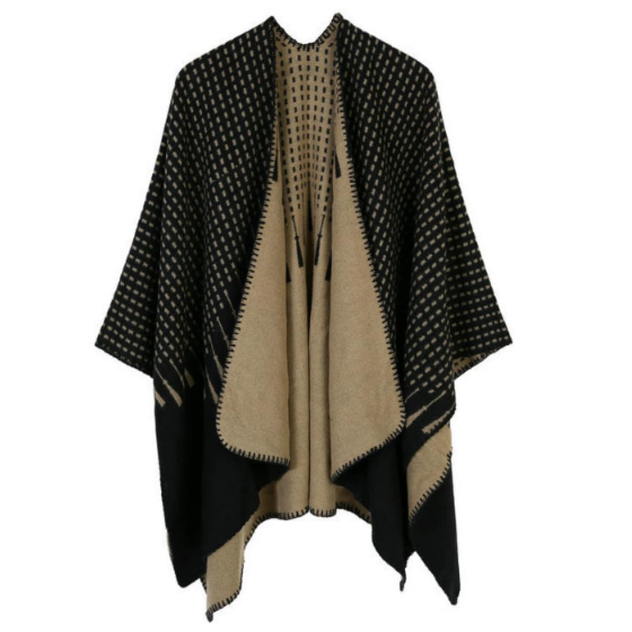 wrap cape coat