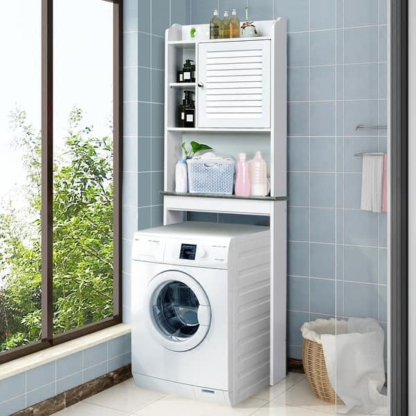 Shop Costway Over The Toilet Space Saver Toilet Rack