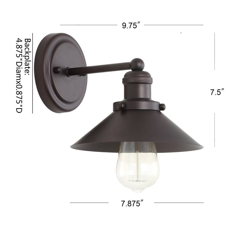 Florence Metal Shade Sconce, by JONATHAN Y