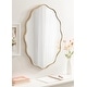 preview thumbnail 2 of 15, Kate and Laurel Viona Oval Scalloped Mirror