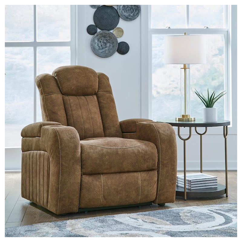Signature Design by Ashley Wolfridge Brindle Power Recliner - Brindle