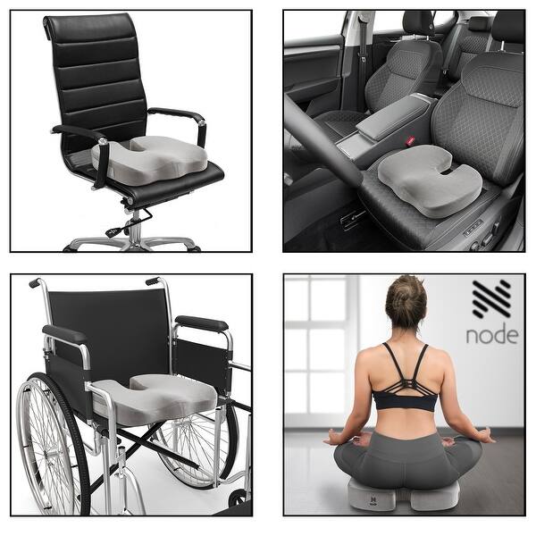 Gel Enhanced Memory Foam Ergonomic Seat Cushion By Node Overstock 30830884