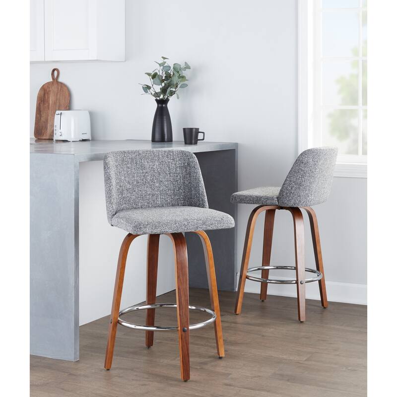Carson Carrington Vallberga 26" Upholstered Counter Stool (Set of 2)