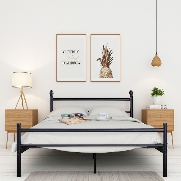 Vecelo platform bed store frame