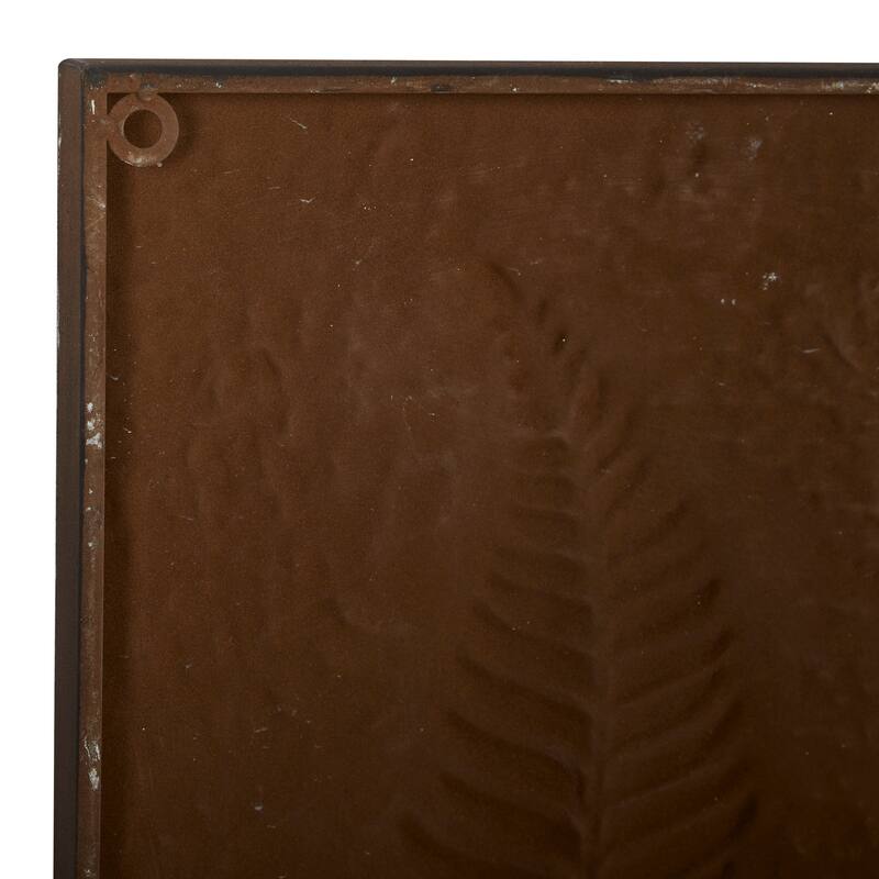 Metal Leaf Wall Decor - Set of 2 White - Roche River Decor