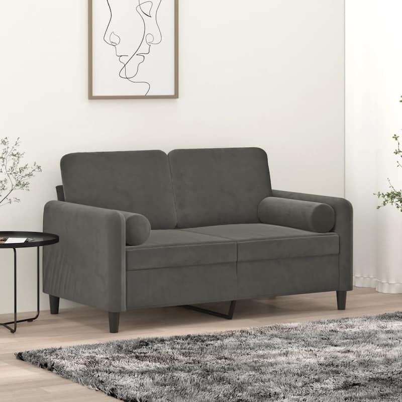 vidaXL Sofa Sectional Couch with Pillows and Cushions for Living Room Velvet