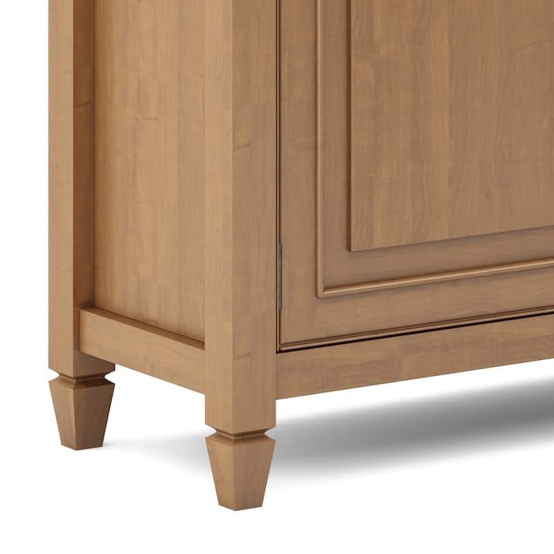 WYNDENHALL Hampshire 40" Wide Solid Wood Traditional Entryway Storage Cabinet - 40"w x 15"d x 36" h