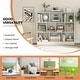 preview thumbnail 15 of 21, 41 inches Wooden Toy Storage Organizer with 10 Cubes for Kids - 47.5" x 9.5" x 41" (L x W x H)