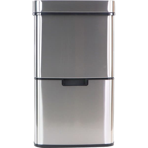 Hanover 62-Liter / 16.4-Gallon Trash Can with Dual Bins and Sensor