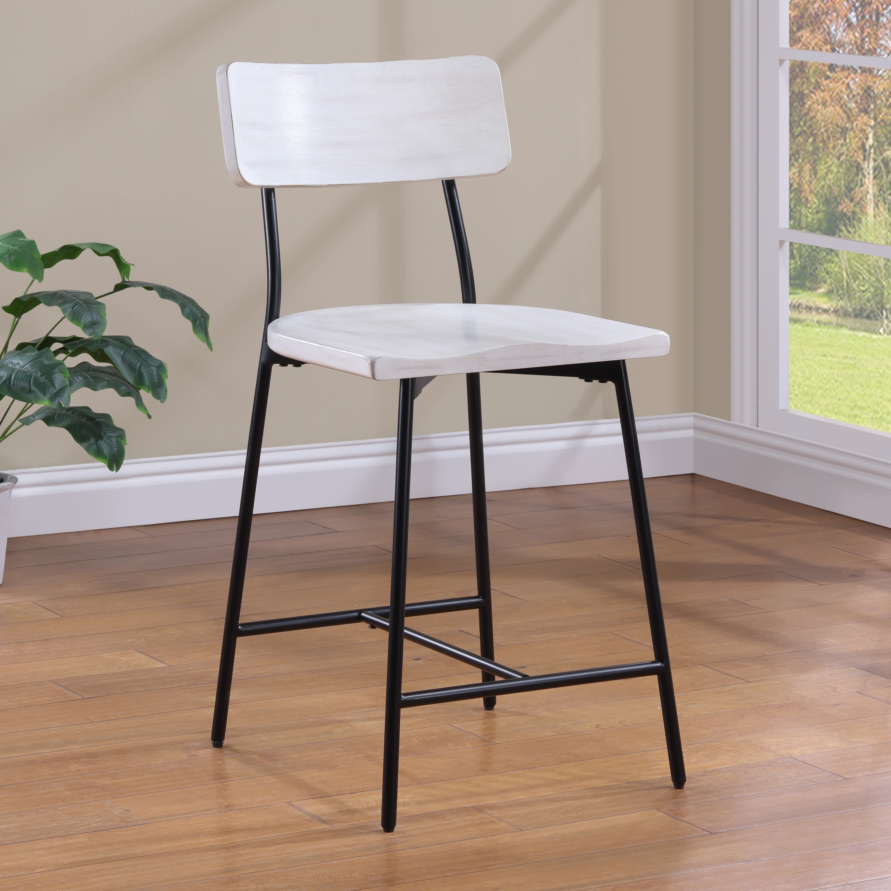 Lawrence white bar stool by greyson living clearance