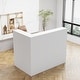 preview thumbnail 11 of 27, Working Reception Desk L Shaped Front Counter Reception Table Counter White