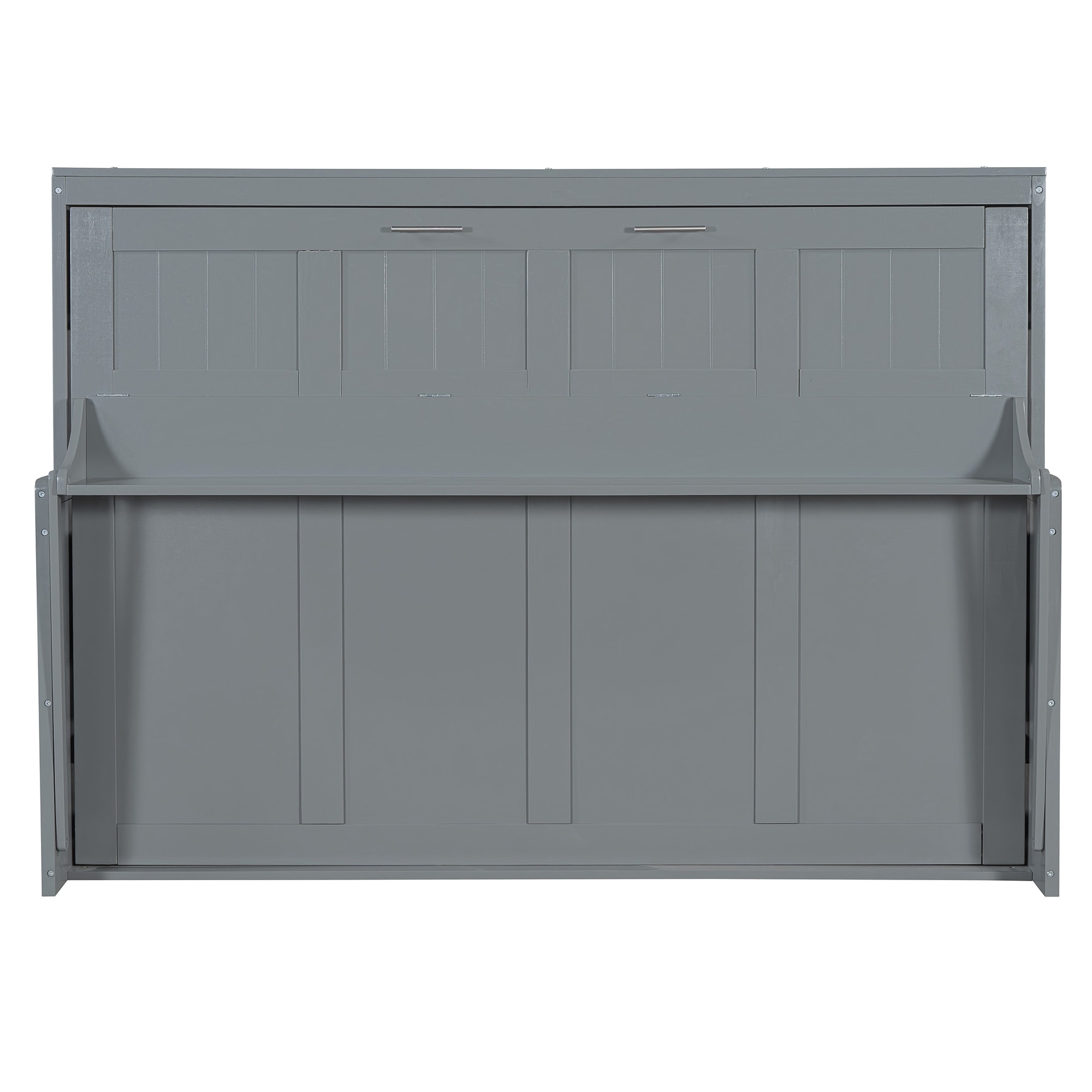 Full Size Murphy Bed with Hydraulic Lift & Desk Design
