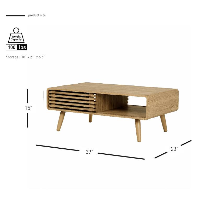 NPD Furniture Wilson Slat Coffee Table