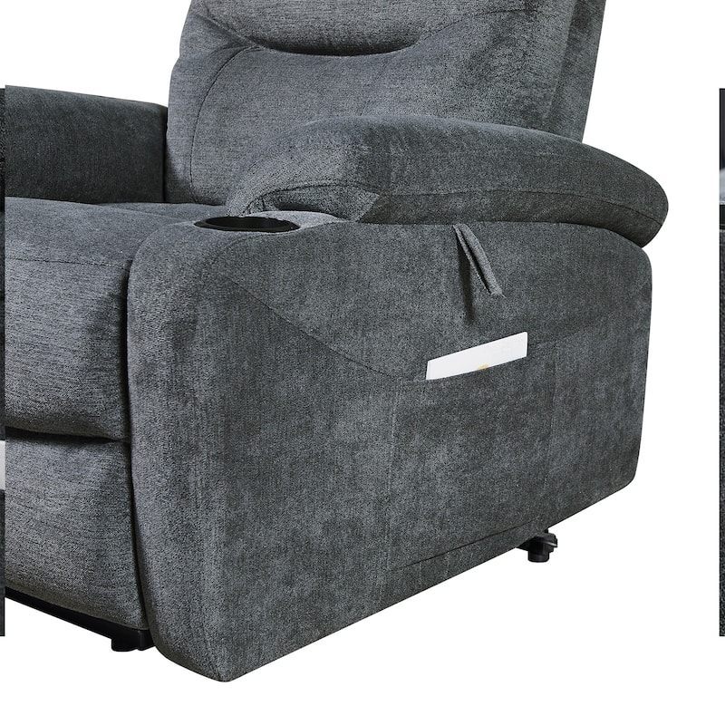 Liyasi Electric Power Lift Recliner Chair Sofa with Massage and Heat for Elderly