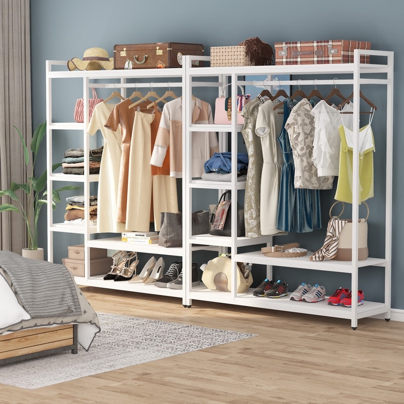 Freestanding Closet Organizer with Shelves - On Sale - Bed Bath