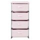 preview thumbnail 6 of 5, Pink 4 Drawer Dresser, Fabric Clothes Storage Stand for Bedroom, Nursery, Closet Organizer