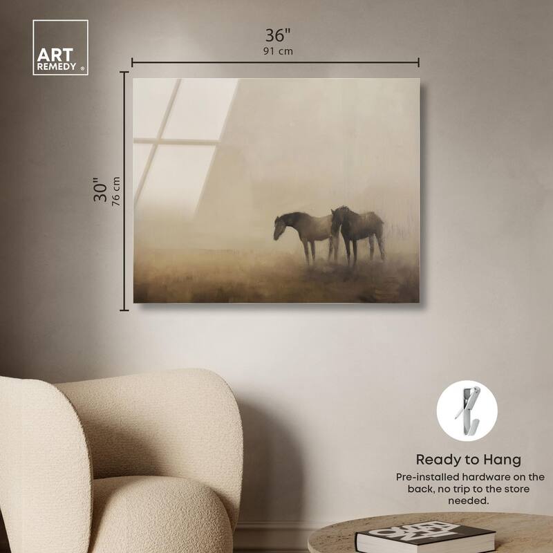 Equine Duo Acrylic by Art Remedy, Ready to Hang