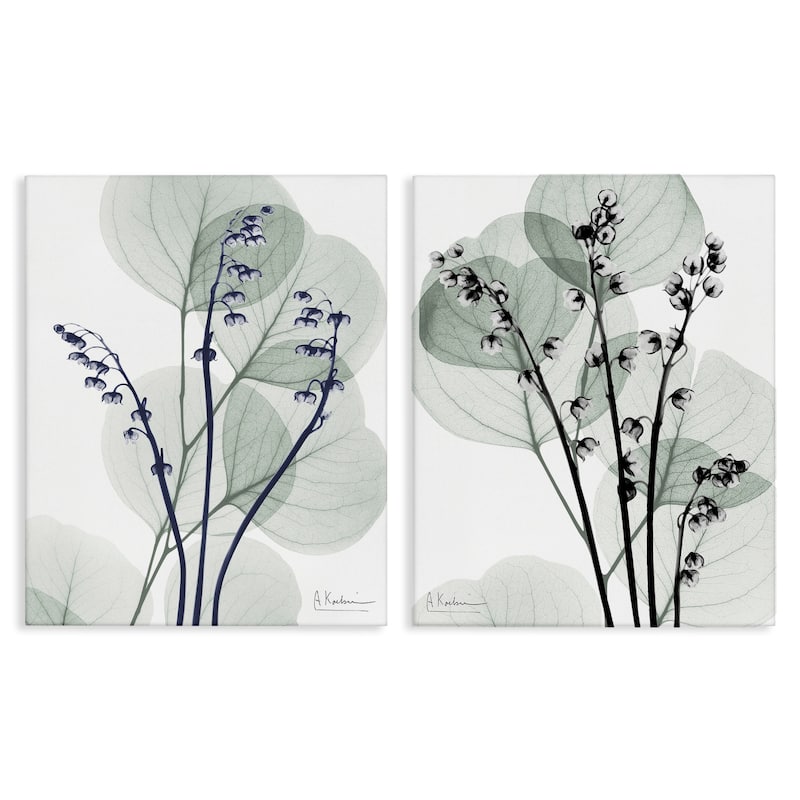 Stupell Future Dusk Opaque Herbs Canvas Wall Art Design By Albert Koetsier (Set of 2) - 24 x 30