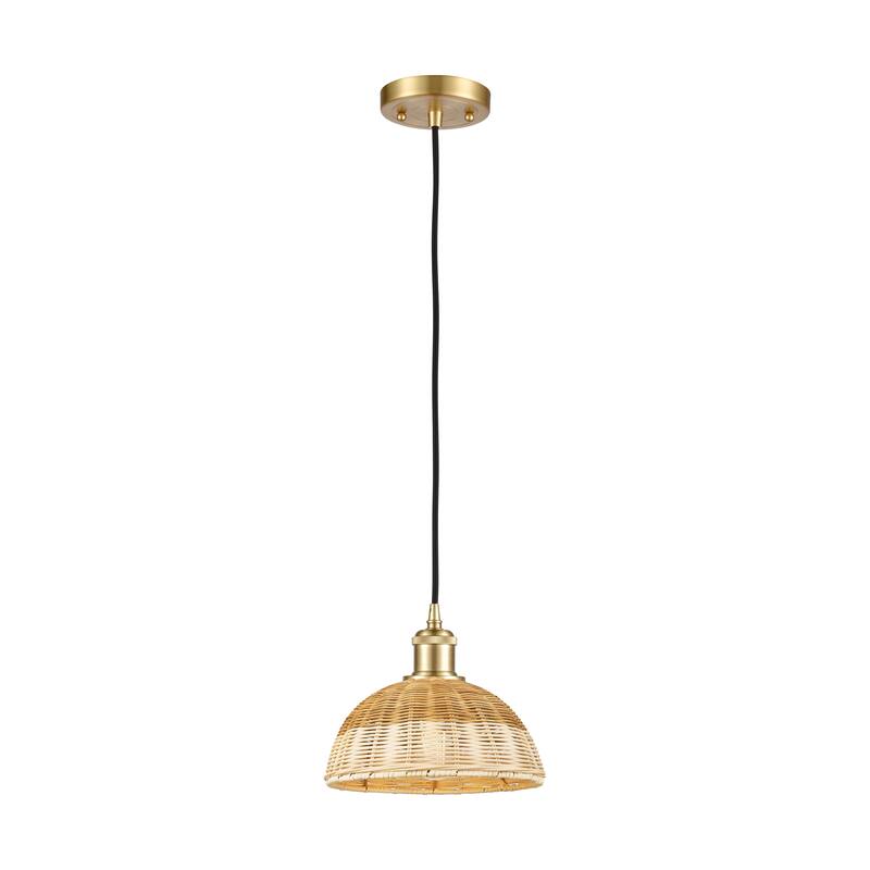 Innovations Lighting Endless Possibilities Ballston - Bristol Natural II - 1 Light 9" Cord Hung Mini Pendant - Satin Gold