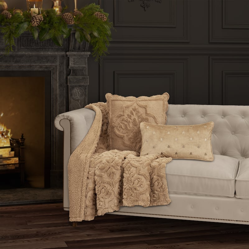 Christmas Tree Decorative Boudoir Throw Pillow
