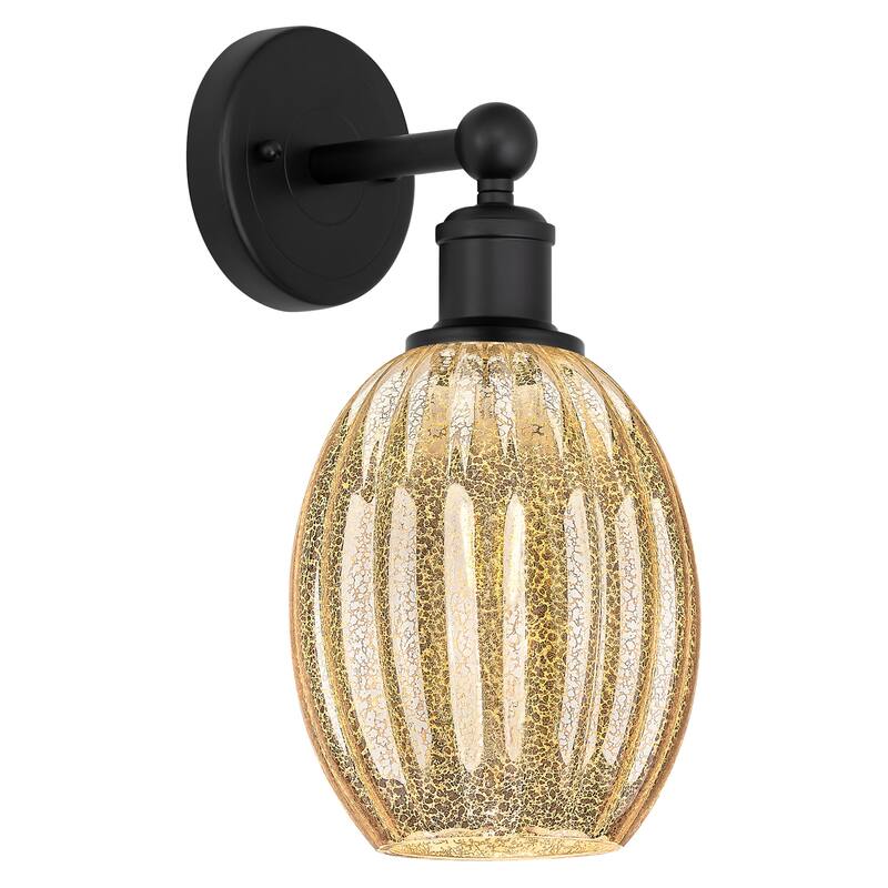 Innovations Lighting 616-1W-13-7 Preston Sconce Preston 13" Tall Wall - Matte Black / Mercury