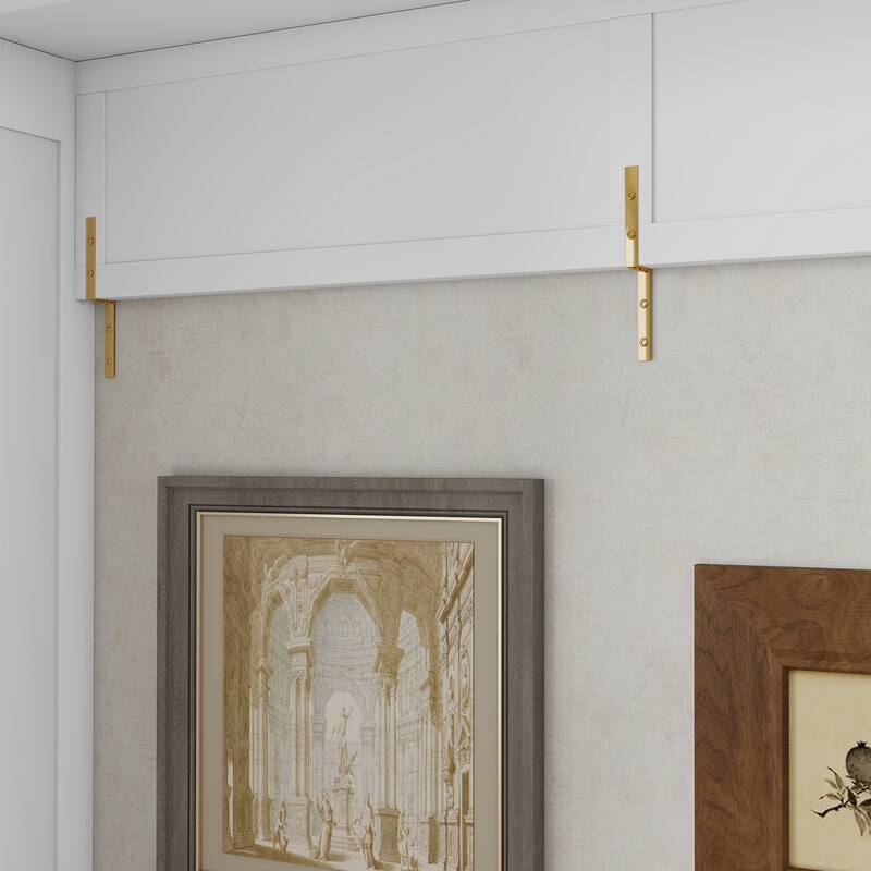 GDFStudio- UrbanFlex Modern Space-Saving Wooden Murphy Bed with Wardrobe and Charging Station