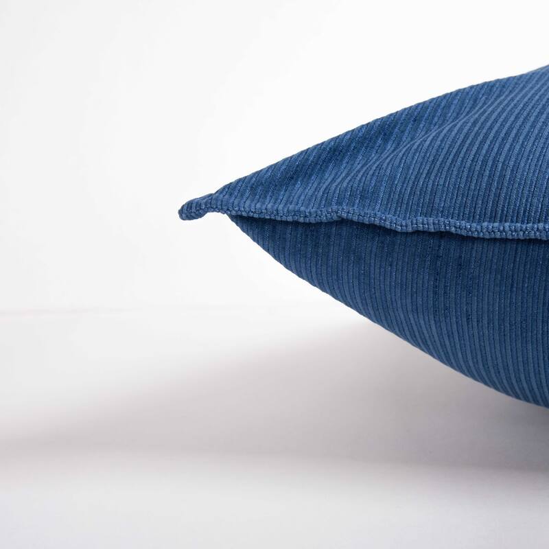 Rizzy Home Solid Velvet and Corduroy Throw Pillow