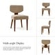 preview thumbnail 37 of 40, HULALA HOME Hipolito Mid Century Modern Ergonomic Dining Chair with Solid Wood Legs Set of 2