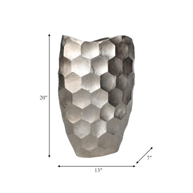 Sagebrook Home Metal, Honeycomb Vase