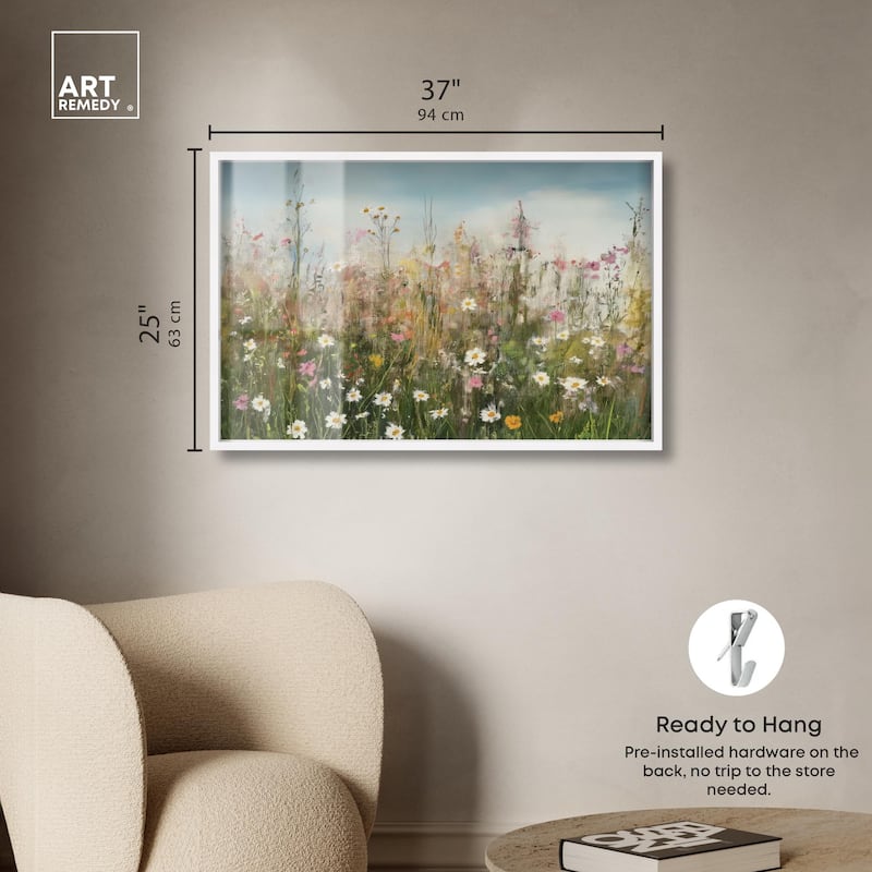 Glimmering Glade Garden I Shadowbox by Art Remedy