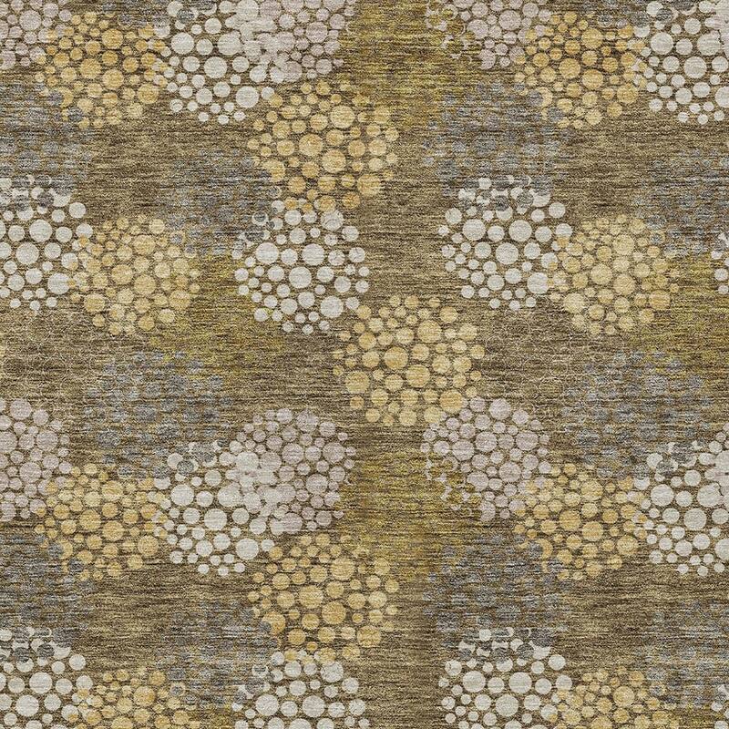 HomeRoots Polka Dot Transitional Rectangle Outdoor Rug