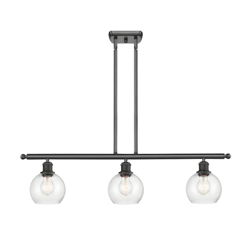 Innovations Lighting 516-3I-9-36 Athens Linear Athens 3 Light 36" Wide - Oil Rubbed Bronze / Seedy