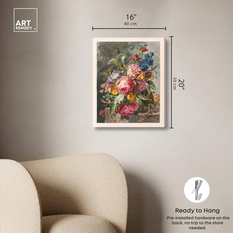 Stilleven Met Bloemen Canvas by Art Remedy, Gallery Wrapped