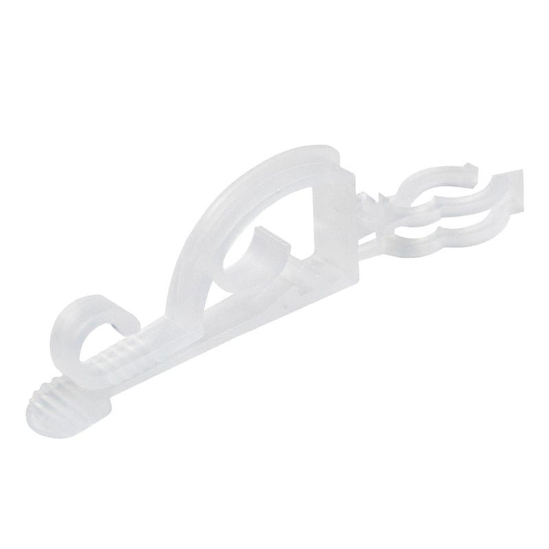 Set of 75 Clear Max Pro Anywhere Christmas Light Clips - 4"
