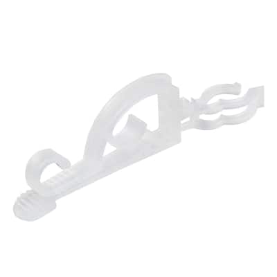 Set of 75 Clear Max Pro Anywhere Christmas Light Clips - 4"