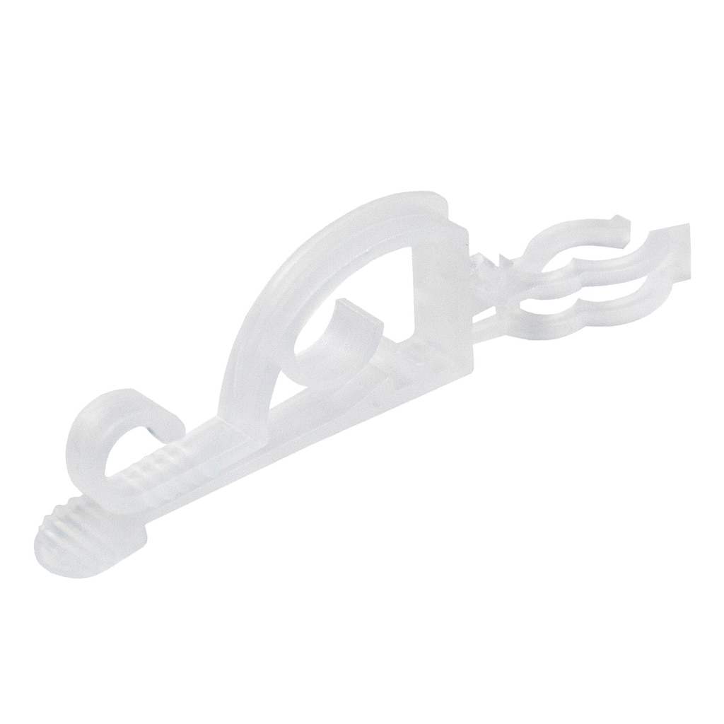 Set of 75 Clear Max Pro Anywhere Christmas Light Clips - 4"
