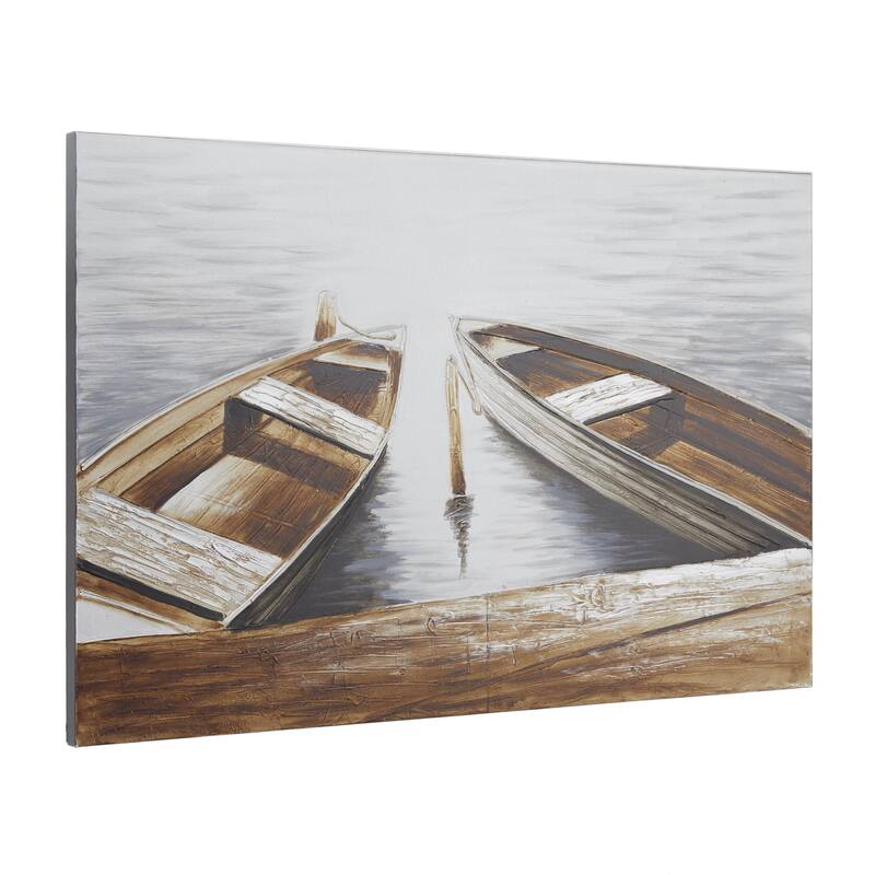 Canvas Sail Boat Wall Art - Brown - Roche River Decor