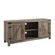 preview thumbnail 27 of 98, Middlebrook Firebranch 58-inch Barn Door TV Stand