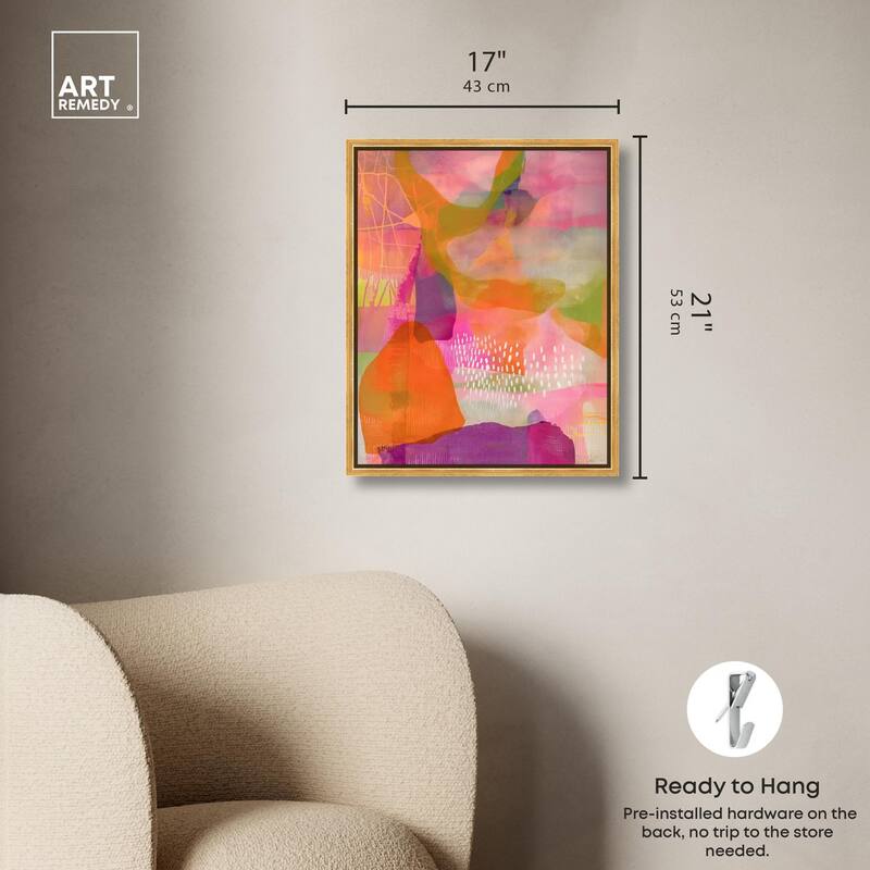 Garnet Gleam V Canvas by Art Remedy