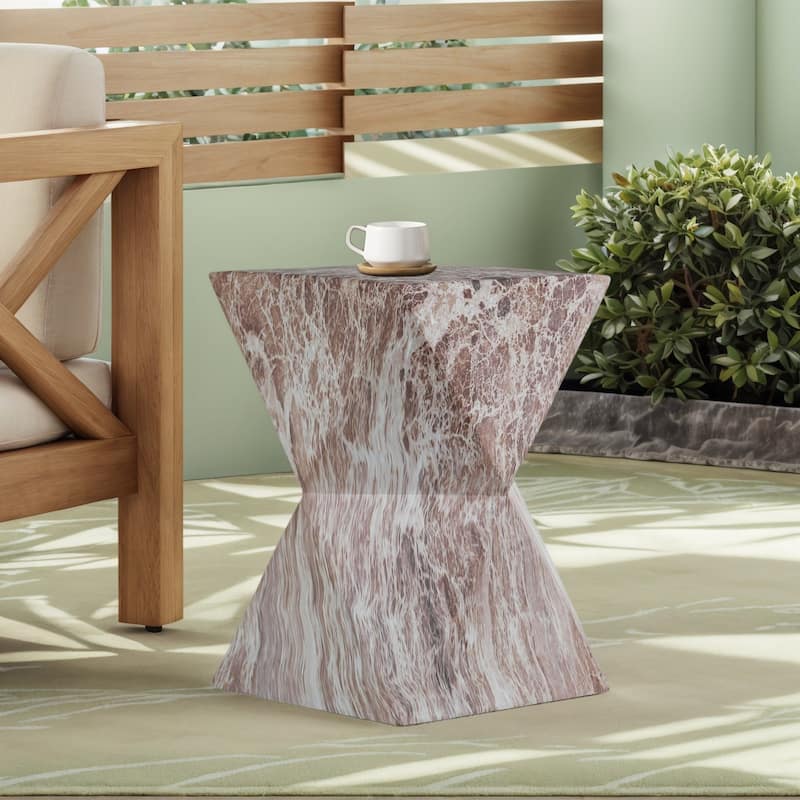 Modern Small Irregular Shape Side Table for Indoor and Outdoor Use