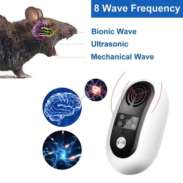 Ultrasonic Pest Insect Rodent Repeller Electronic Repellent Mice Rat Cockroach