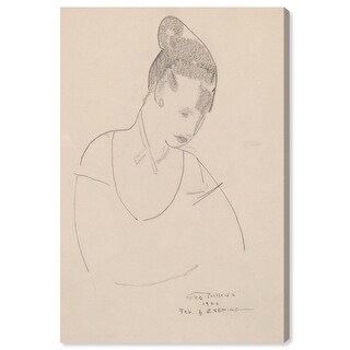 Elsie Speicher (verso) 1920 Canvas Classic Nude Art by Art Remedy - Bed