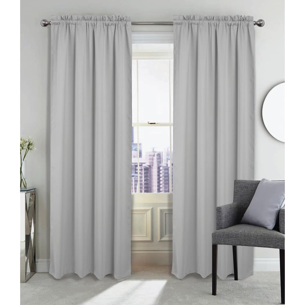 Twilight Room Darkening Rod Pocket Window Curtain 84"