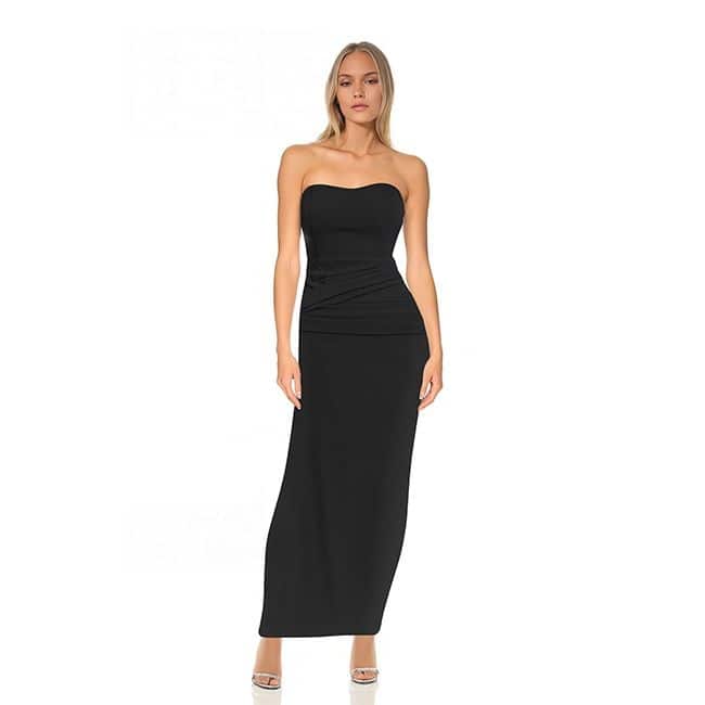 Jewel Badgley Mischka Emery Fitted Strapless Gown